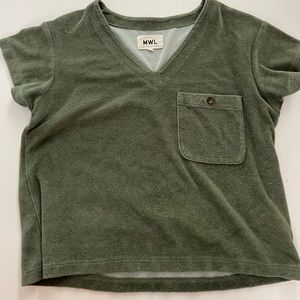 Madewell terry cloth shirt